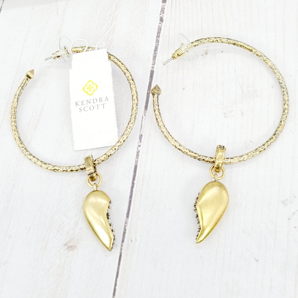 Kendra Scott Hoop Earrings Best Friend Charms